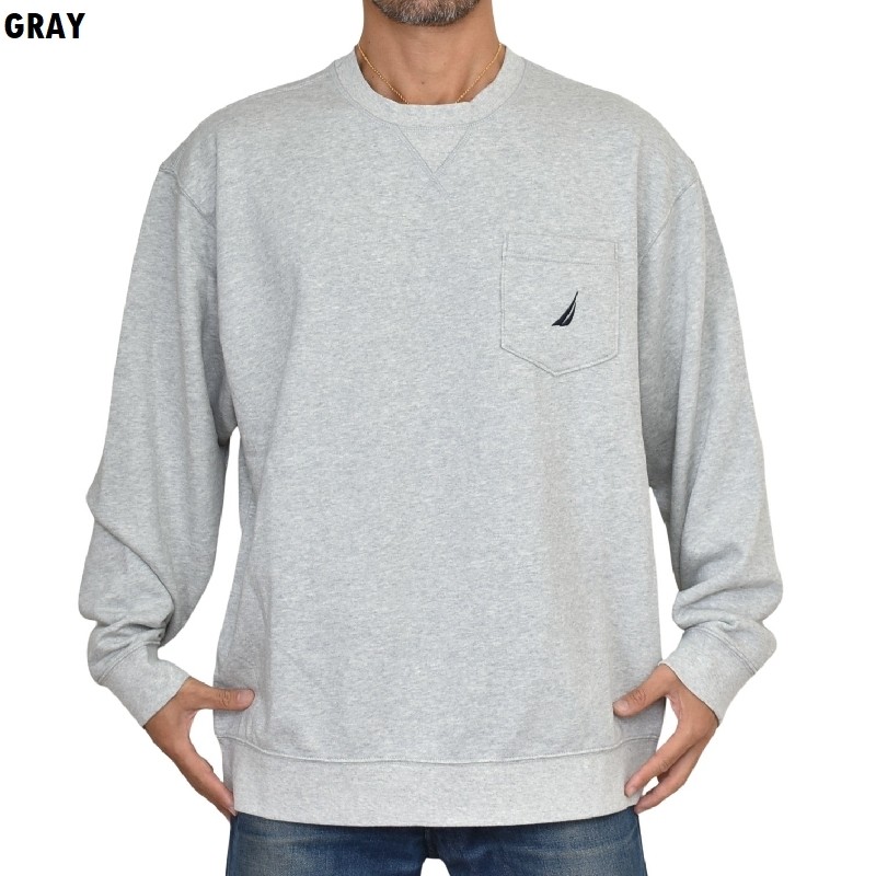 �礭�������� ��� NAUTICA �Ρ��ƥ��� �Ρ����� ���롼�ͥå� �������åȥ���� �ȥ졼�ʡ� ���ݥ���Ȼɽ� �ݥ��å� ΢���� XL XXL XXXL