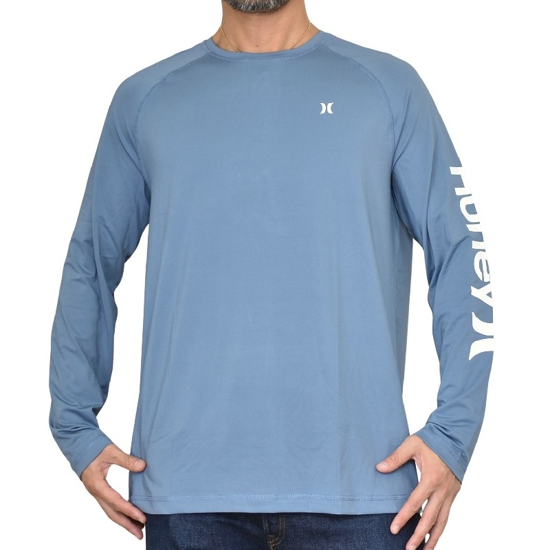 礭  Hurley ϡ졼  Ĺµ å奬 ԥ 糰к  ० USAǥ ICON LS RASHGUARD XL XXL