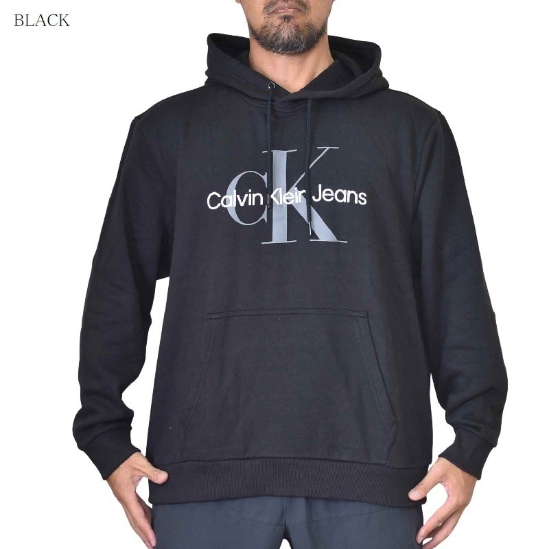 礭  CK Х󥯥饤󥸡 Calvin Klein Jeans ѡ ץ륪С å ΢  ֥å 졼 ۥ磻 åȥåб XL XXL