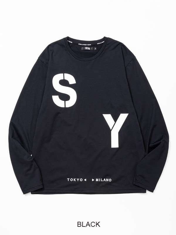 �������� �礭�������� ��� SY32 by SWEET YEARS ���������ȥ��䡼�� STENCIL LOGO L/S TEE ����T Ĺµ�ԥ���� XXXL XXXXL