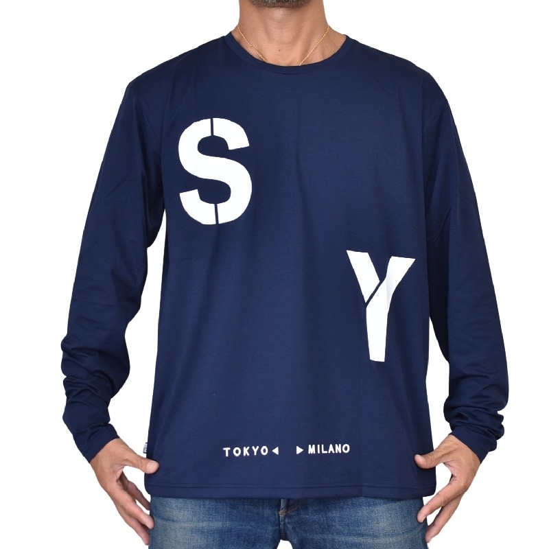 �������� �礭�������� ��� SY32 by SWEET YEARS ���������ȥ��䡼�� STENCIL LOGO L/S TEE ����T Ĺµ�ԥ���� XXXL XXXXL