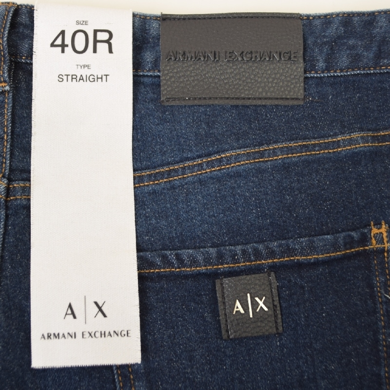 �礭�������� ��� ����ޡ��˥����������� A/X ARMANI EXCHANGE �ǥ˥�ѥ�� ������ �����ѥ� ���ȥ졼�� ���ȥ�å� STRAIGHT 40�����