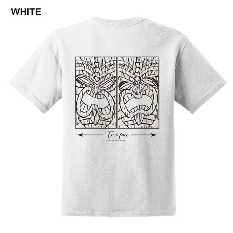 礭  EYEDY ǥ TIKI TWO FACE Ⱦµԥ   ֥å ۥ磻 XXL XXXL 