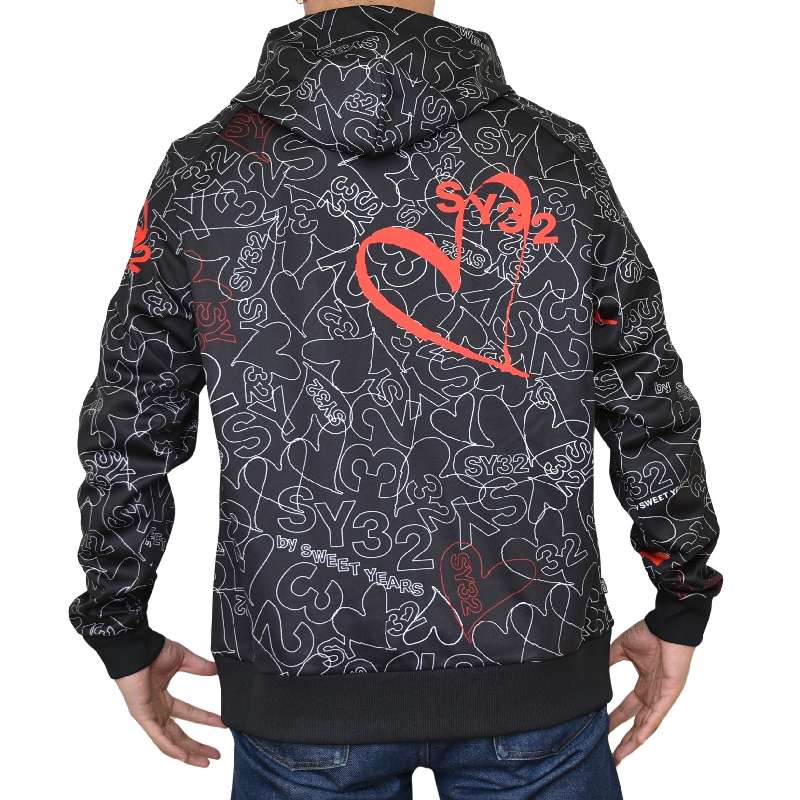 ��SALE���礭�������� ��� SY32 by SWEET YEARS ���������ȥ��䡼�� ���� �ץ��� �������åȥ��åץѡ����� �ա��ǥ��� PE PRINT SWEAT PARKA XXXL XXXXL