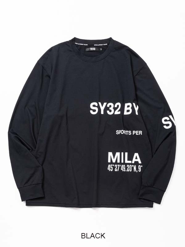  礭  SY32 by SWEET YEARS ȥ䡼 SEPARATE GRAPHIC L/S TEE T Ĺµԥ XXXL XXXXL