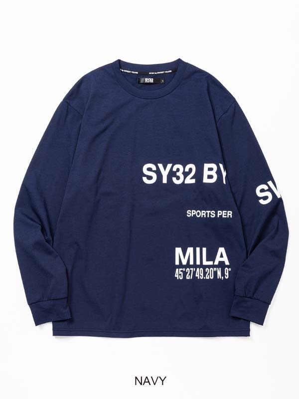  礭  SY32 by SWEET YEARS ȥ䡼 SEPARATE GRAPHIC L/S TEE T Ĺµԥ XXXL XXXXL