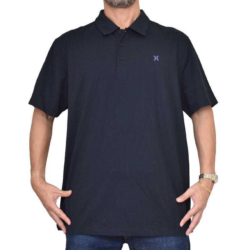 �礭�������� ��� Hurley �ϡ��졼 Ⱦµ�ݥ������ ���ݥ���� �� �֥�å� USA��ǥ� AIMPIQUE POLO XXL