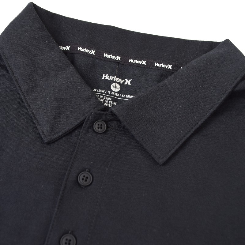 �礭�������� ��� Hurley �ϡ��졼 Ⱦµ�ݥ������ ���ݥ���� �� �֥�å� USA��ǥ� AIMPIQUE POLO XXL