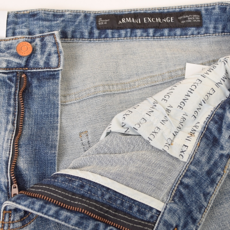 �礭�������� ��� ����ޡ��˥����������� A/X ARMANI EXCHANGE �ǥ˥�ѥ�� ������ �����ѥ� �桼���ɲù� ���᡼��  ���ȥ졼�� STRAIGHT 40�����