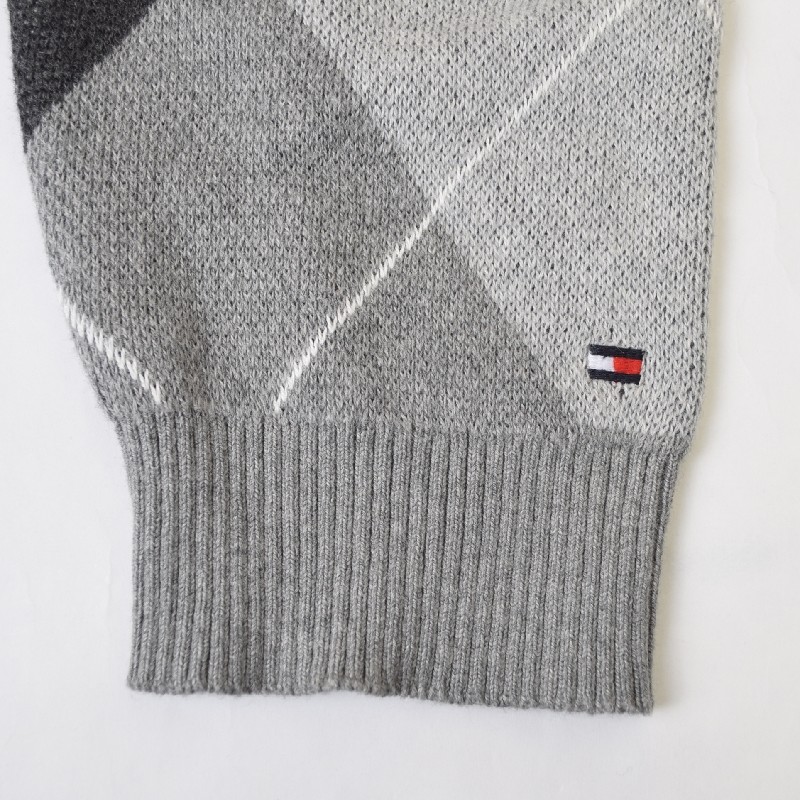 �礭����������� �ȥߡ��ҥ�ե����� TOMMY HILFIGER �����ߥ��� ���������� �������� �˥å� ���롼�ͥå� Ĺµ ���ݥ���Ȼɽ� XL XXL