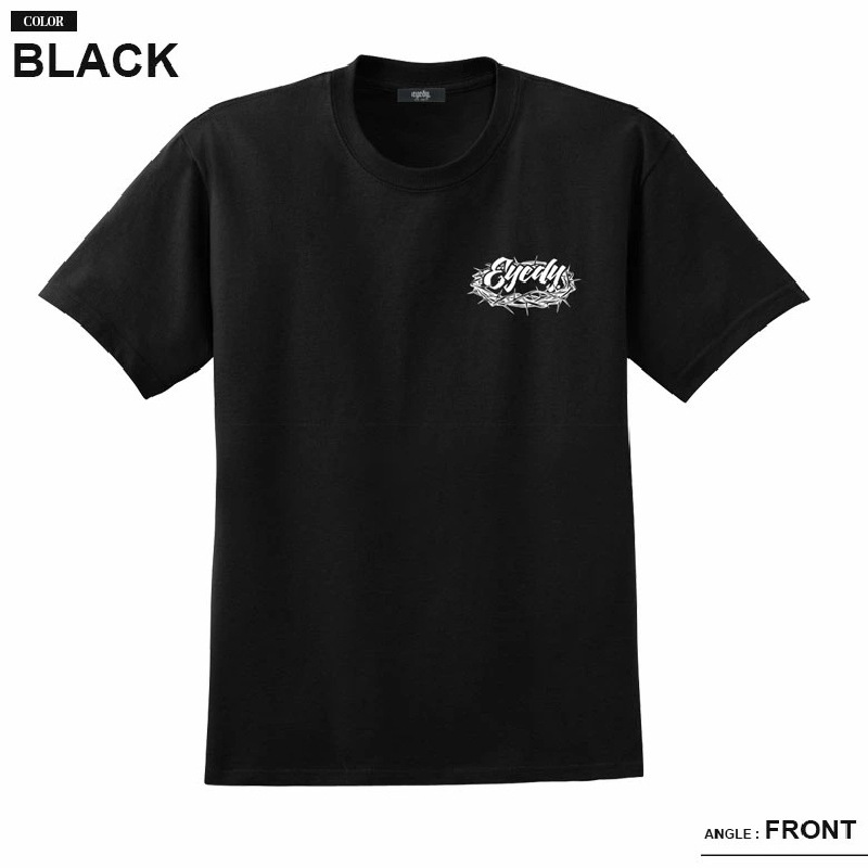 ��SALE���礭�������� ��� EYEDY �����ǥ��� TEAM CROWN Ⱦµ�ԥ���� �� �� �֥�å� �ۥ磻�� XXL XXXL [M�� 1/1]