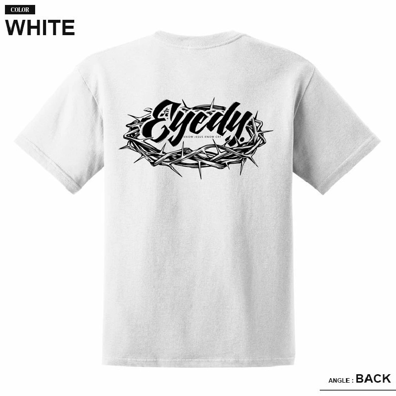 ��SALE���礭�������� ��� EYEDY �����ǥ��� TEAM CROWN Ⱦµ�ԥ���� �� �� �֥�å� �ۥ磻�� XXL XXXL [M�� 1/1]