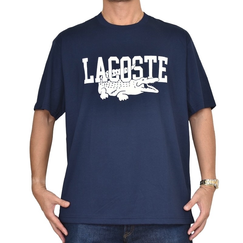 �礭�������� ��� Lacoste �饳���� ���롼�ͥå� Ⱦµ�ԥ���� �ͥ��ӡ� CLASSIC FIT XXL XXXL XXXXL