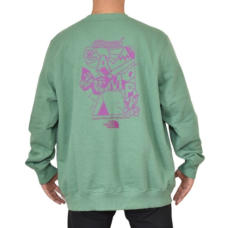 ��SALE���礭�������� ��� �Ρ����ե����� THE NORTH FACE �������åȥ���� ���롼�ͥå� �ȥ졼�ʡ� PLACES WE LOVE CREW ΢���� USA��ǥ� XL XXL XXXL