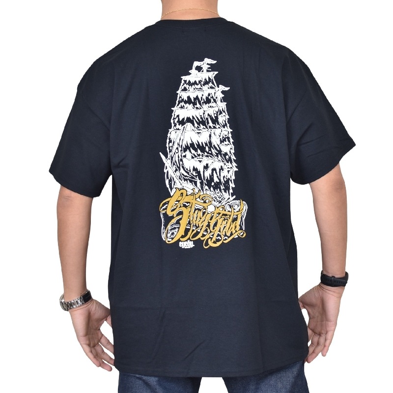 �礭�������� ��� EYEDY �����ǥ��� SHIP Ⱦµ�ԥ���� �� �� �֥�å� �ۥ磻�� XXL XXXL [M�� 1/1]