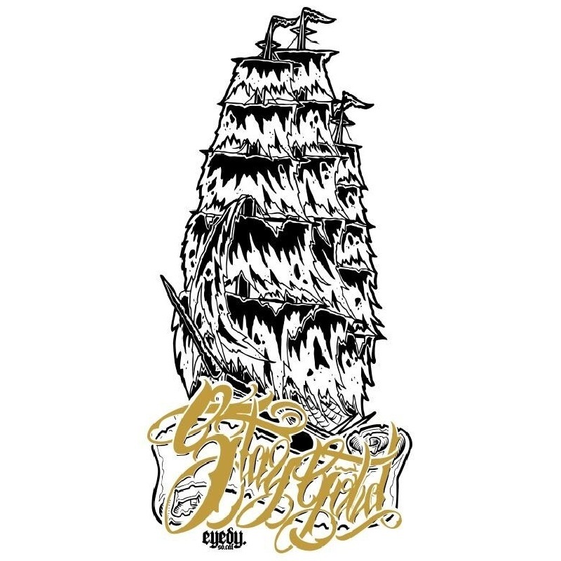 �礭�������� ��� EYEDY �����ǥ��� SHIP Ⱦµ�ԥ���� �� �� �֥�å� �ۥ磻�� XXL XXXL [M�� 1/1]