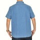 礭  NAUTICA Ρƥ Ρ Ⱦµ  ֥졼 ǥ˥ chambray short-sleeve shirt XL