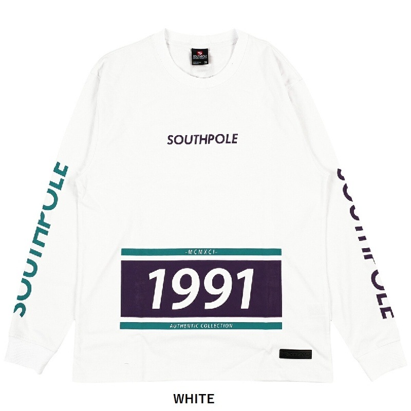 SALE 礭  SOUTHPOLE ݡ  Ĺµԥ إӡ   ֥å ۥ磻 XXXL [M 1/1]