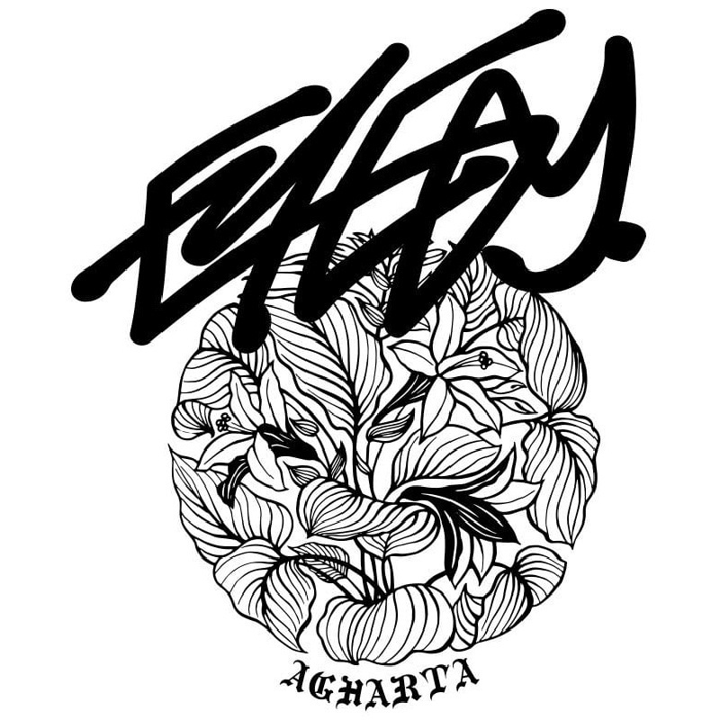 �礭�������� ��� EYEDY �����ǥ��� AGHARTA LOGO Ⱦµ�ԥ���� �� �� �֥�å� �ۥ磻�� XXL XXXL [M�� 1/1]