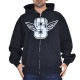 �礭�������� ��� Supreme ����ץ꡼�� Wings Zip Up Hooded Sweatshirt �ե른�å� �ա��ǥ��� �ѡ����� Black XXL
