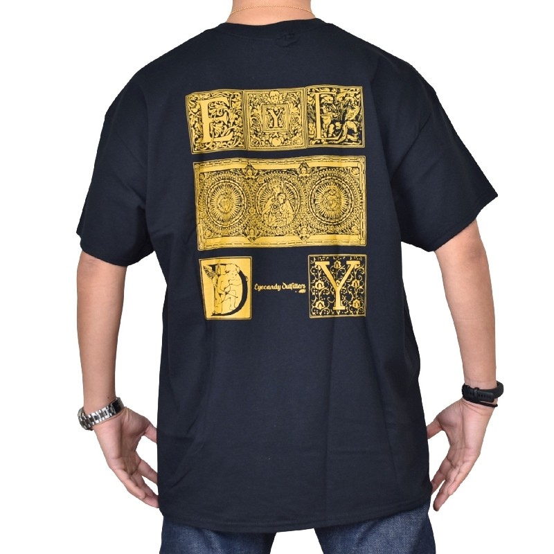 �礭�������� ��� EYEDY �����ǥ��� GOTHIC Ⱦµ�ԥ���� �� �� �֥�å� �ۥ磻�� XXL XXXL [M�� 1/1]