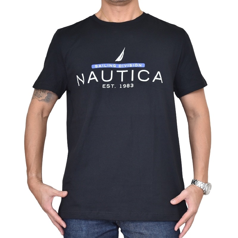 �礭�������� ��� NAUTICA �Ρ��ƥ��� �Ρ����� Ⱦµ T����� ���롼�ͥå� �֥�å� �� �ץ��� XL XXL