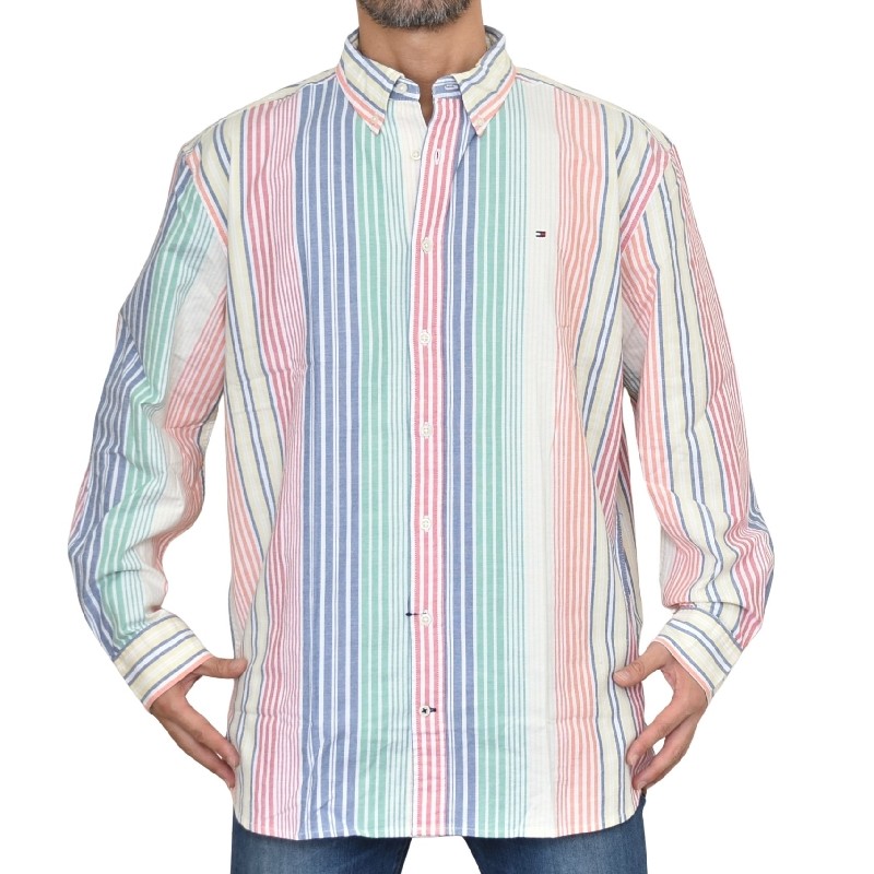 礭 TOMMY HILFIGER ȥߡҥե Ĺµ ݥ ȥ饤 ܥ XXL