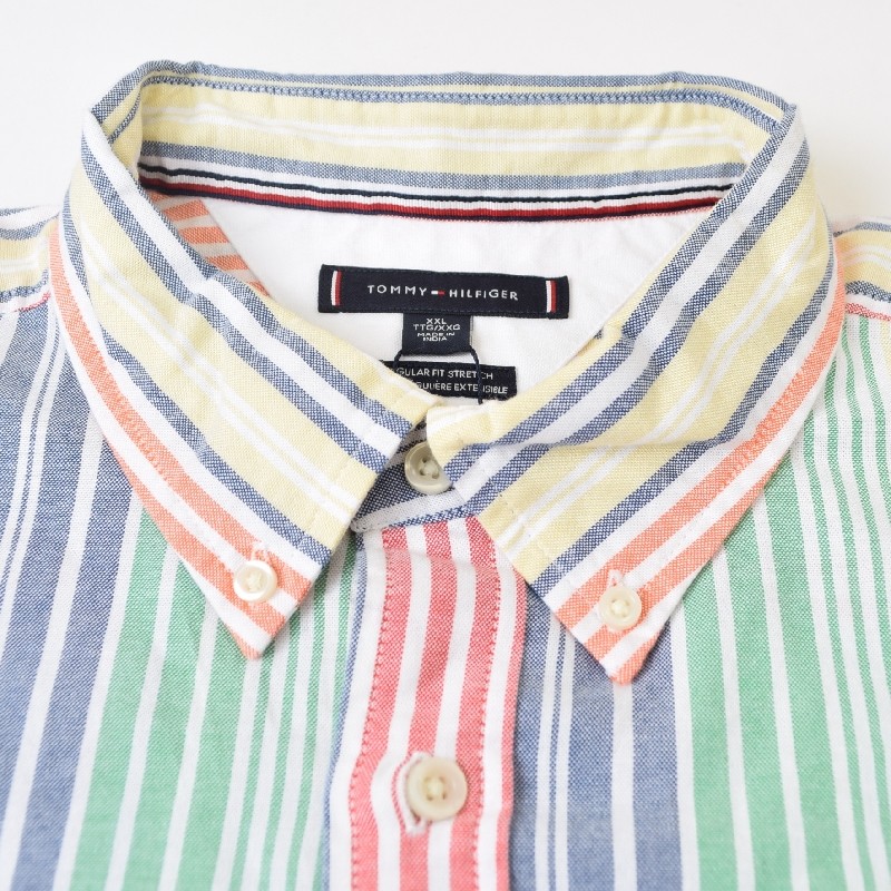 礭 TOMMY HILFIGER ȥߡҥե Ĺµ ݥ ȥ饤 ܥ XXL