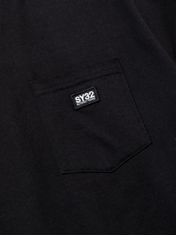  礭  SY32 by SWEET YEARS ȥ䡼 Ⱦµ T ݥå SEMICIRCLE LOGO POKET TEE XXXL XXXXL 