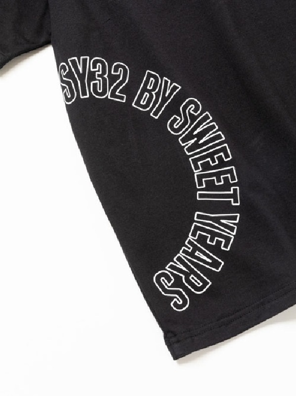  礭  SY32 by SWEET YEARS ȥ䡼 Ⱦµ T ݥå SEMICIRCLE LOGO POKET TEE XXXL XXXXL 