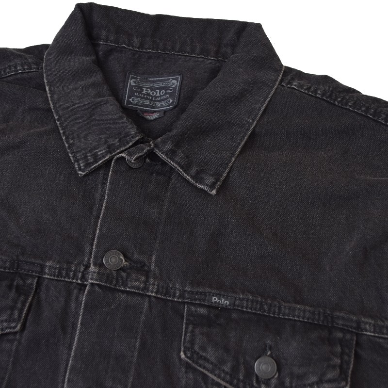 �礭�������� ��� �ݥ����ե������ POLO RALPH LAUREN �ǥ˥ॸ�㥱�å� ��������� �ȥ�å��� �� �֥�å� XXL