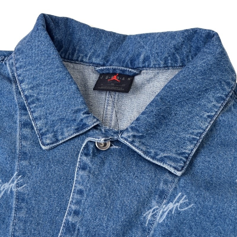 �礭�������� ��� NIKE �ʥ��� AIR JORDAN �������硼���� �ǥ˥ॸ�㥱�å� �������� USA��ǥ� Flight Heritage Denim Jacket XL