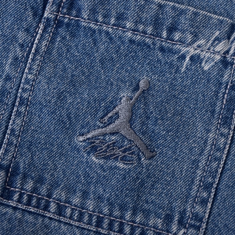 �礭�������� ��� NIKE �ʥ��� AIR JORDAN �������硼���� �ǥ˥ॸ�㥱�å� �������� USA��ǥ� Flight Heritage Denim Jacket XL