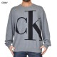 ��SALE�� �礭�������� ��� CK ����Х󥯥饤�� Calvin Klein ���롼�ͥå� ���åȥ� �˥å� ��������  �ӥå����� ���졼 �ͥ��ӡ� XL XXL