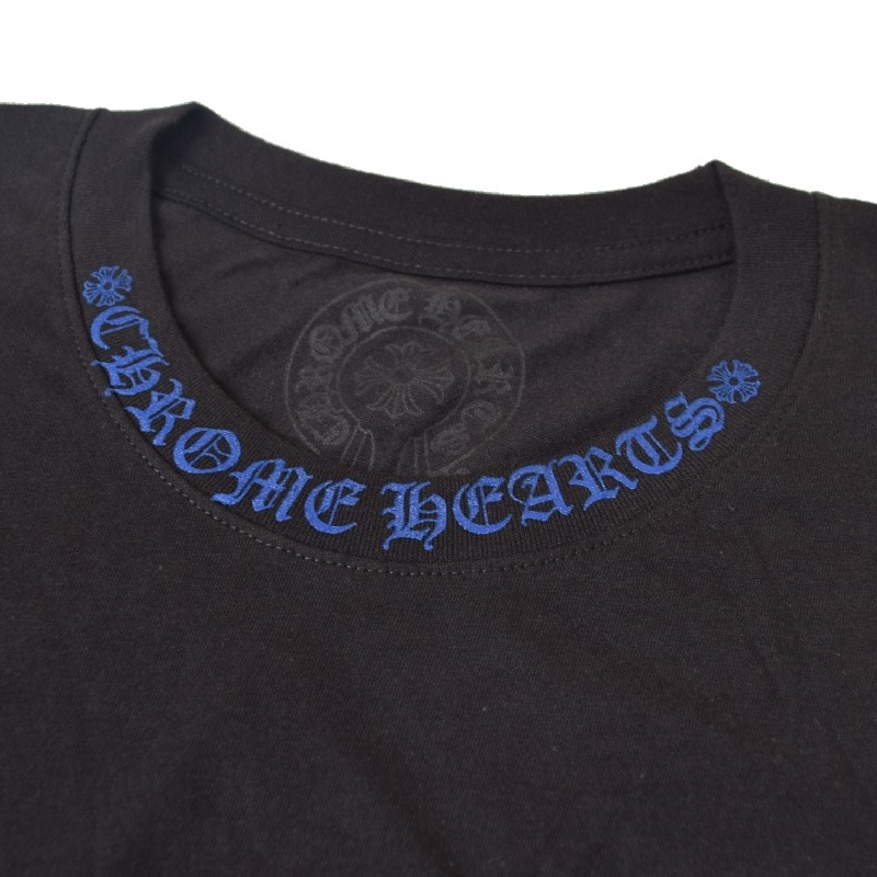 CHROME HEARTS クロムハーツ 半袖 Tシャツ 黒 ブラック ポケット Neck