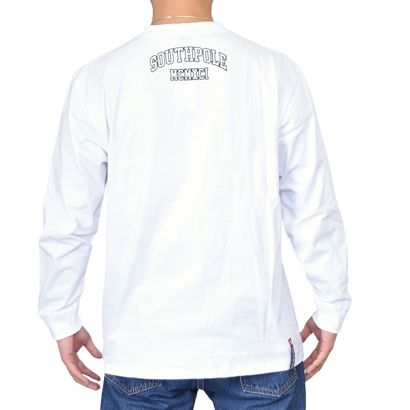 ��SALE�� �礭�������� ��� SOUTHPOLE �������ݡ��� ����� Ĺµ�ԥ���� �����ߥե��ȥ���� �إӡ��������� �� �� �֥�å� �ۥ磻�� XXL XXXL