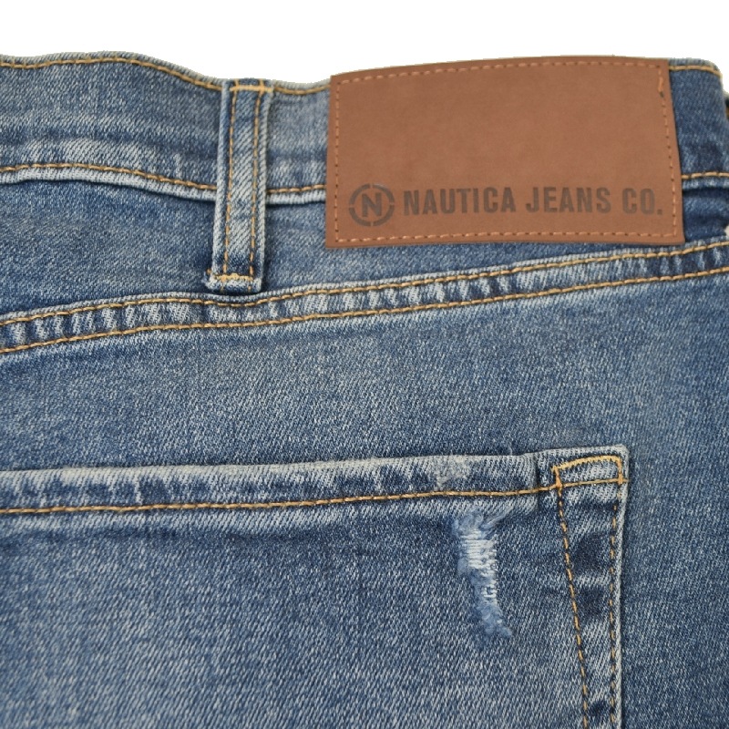�礭�������� ��� NAUTICA �Ρ��ƥ��� �����ѥ� �ǥ˥� ������ ���ȥ졼�� sustainably crafted straight fit denim 40�����