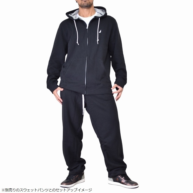 �礭�������� ��� NAUTICA �Ρ��ƥ��� �Ρ����� �ѡ����� �������å� ΢���� �ե른�å� ���ݥ���ȥ����ɽ� ���åȥ��å��б� �ա��ǥ��� �������� �� �֥�å� ���졼 XL XXL XXXL