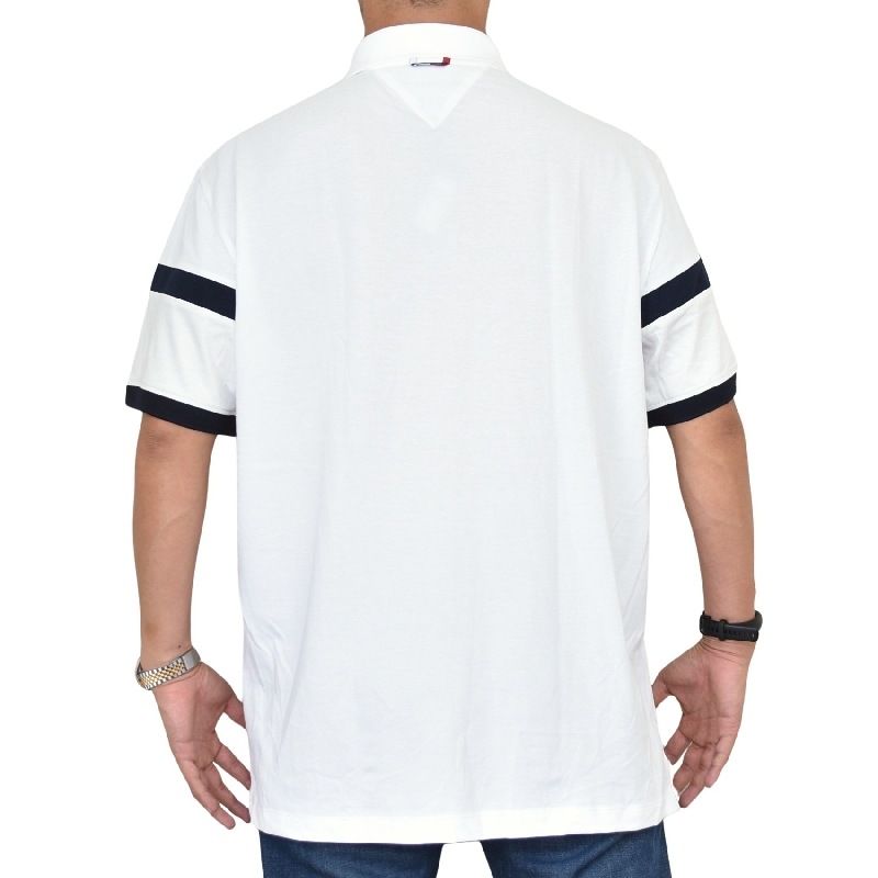 礭 TOMMY HILFIGER ȥߡҥե Ⱦµ ݥ λ ե  ۥ磻 ͥӡ REGULAR FIT XXL XXXL