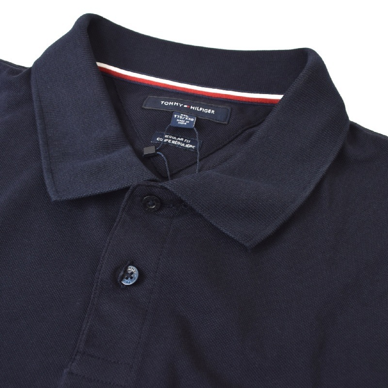 礭 TOMMY HILFIGER ȥߡҥե Ⱦµ ݥ λ ե  ۥ磻 ͥӡ REGULAR FIT XXL XXXL