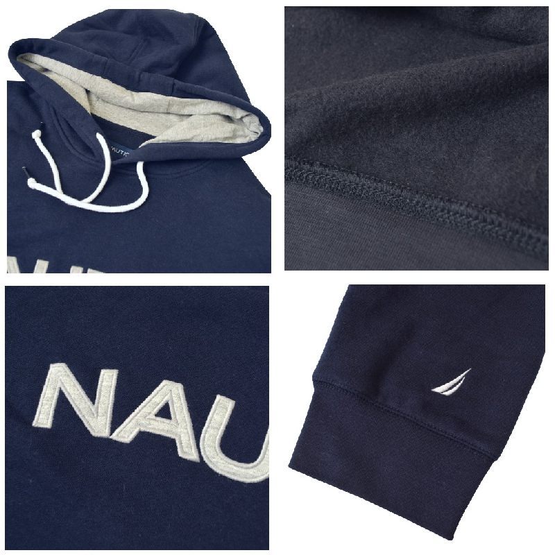 �礭�������� ��� NAUTICA �Ρ��ƥ��� �Ρ����� �ѡ����� �������å� ΢���� �ץ륪���С� �����ɽ� ���åȥ��å��б� �ա��ǥ��� �������� �� �֥�å� ���졼 XL XXL XXXL