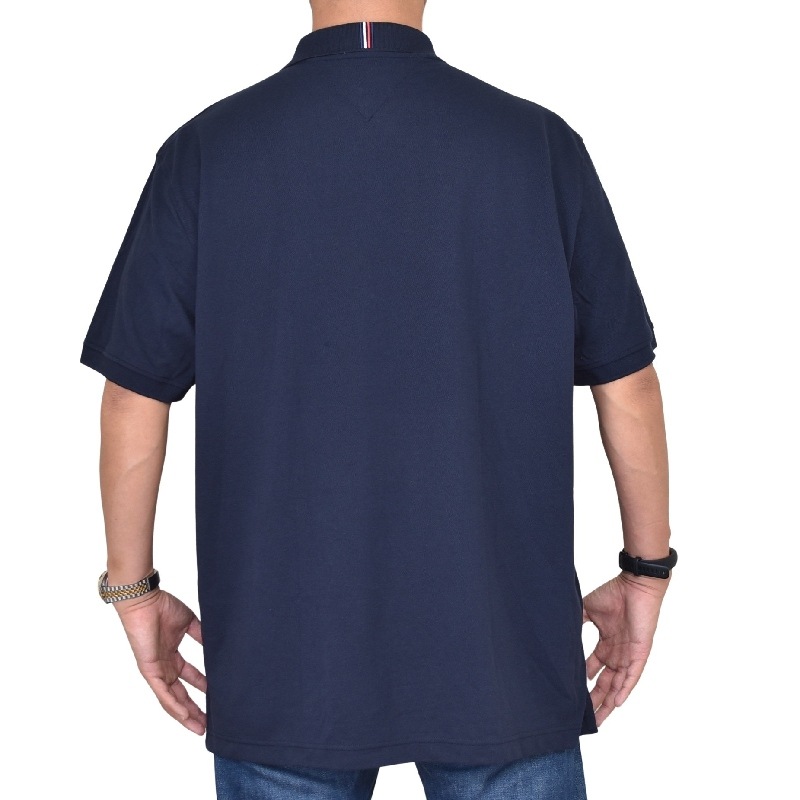 �礭����������� TOMMY HILFIGER �ȥߡ��ҥ�ե����� Ⱦµ �ݥ������ ���λ� ����ե����� �� �ۥ磻�� �ͥ��ӡ� REGULAR FIT XXL XXXL