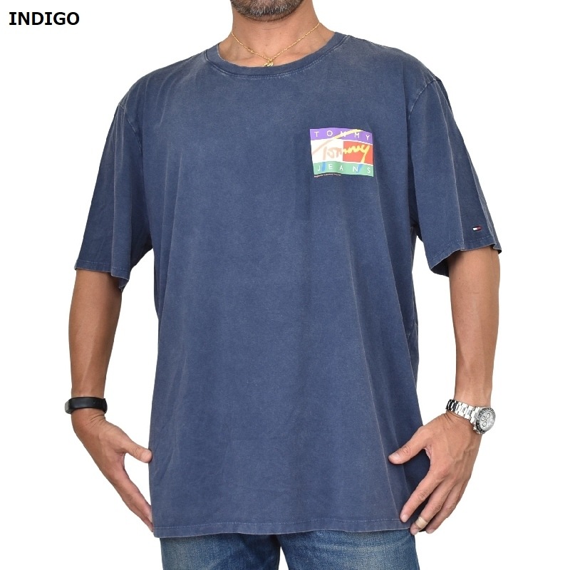 �礭����������� TOMMY JEANS �ȥߡ������� Ⱦµ�ԥ���� ���롼�ͥå� �Хå��ץ��� XL XXL XXXL