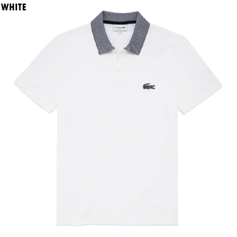 �礭�������� ��� LACOSTE �饳���� Ⱦµ�ݥ������ ���ݥ���� Contrast Neck Cotton Polo XXL XXXL XXXXL