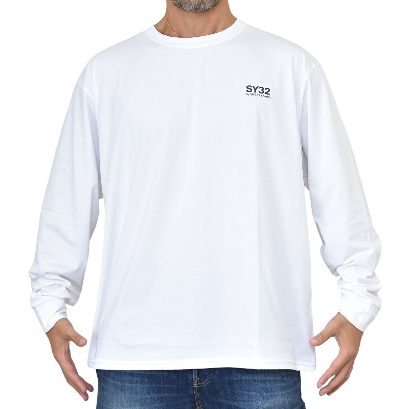  礭  SY32 by SWEET YEARS ȥ䡼 CIRCLE LOGO BACK PRINT L/S TEE T Ĺµԥ XXXL XXXXL