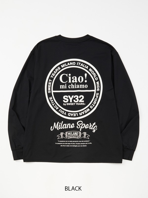  礭  SY32 by SWEET YEARS ȥ䡼 CIRCLE LOGO BACK PRINT L/S TEE T Ĺµԥ XXXL XXXXL