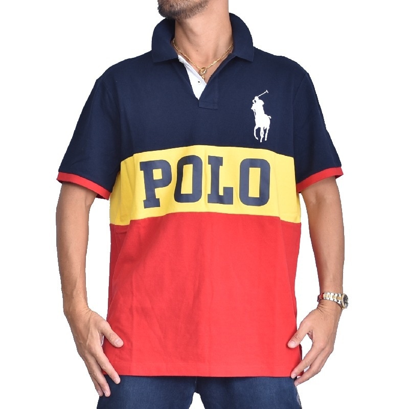 ��SALE�� �礭�������� ��� �ݥ����ե������ POLO RALPH LAUREN �ӥå��ݥˡ� ���� ���λ� Ⱦµ�ݥ������ classic fit L XL XXL