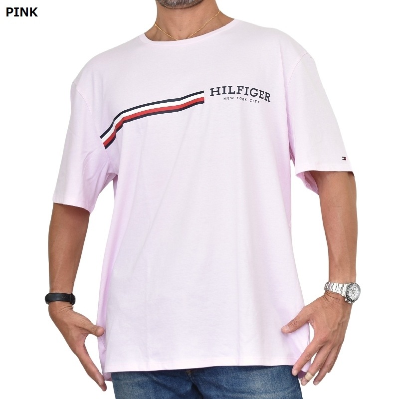 �礭����������� TOMMY HILFIGER �ȥߡ��ҥ�ե����� Ⱦµ�ԥ���� ���롼�ͥå� �� �� �ԥ� XXL XXXL