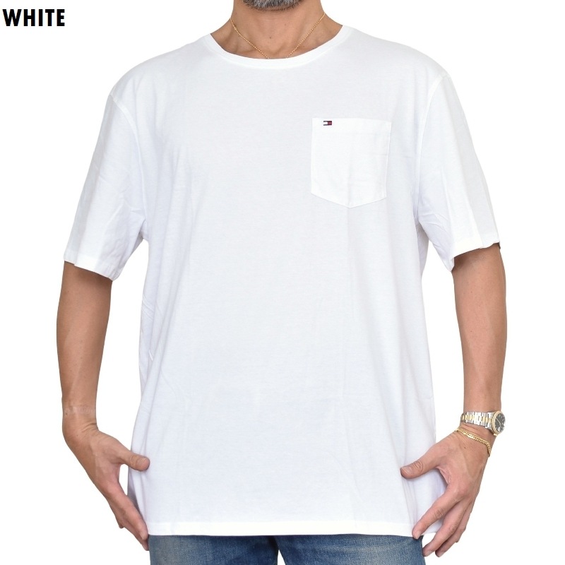 �礭����������� TOMMY HILFIGER �ȥߡ��ҥ�ե����� Ⱦµ�ԥ���� ���롼�ͥå� ���ݥ���Ȼɽ� ���ݥ��å� XXL 