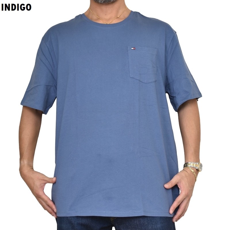 �礭����������� TOMMY HILFIGER �ȥߡ��ҥ�ե����� Ⱦµ�ԥ���� ���롼�ͥå� ���ݥ���Ȼɽ� ���ݥ��å� XXL 